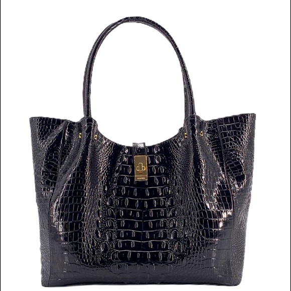 SOLD - BRAHMIN BLACK MELBOURNE MEDIUM MALLORY TOTE NWT - Picture 11 of 11